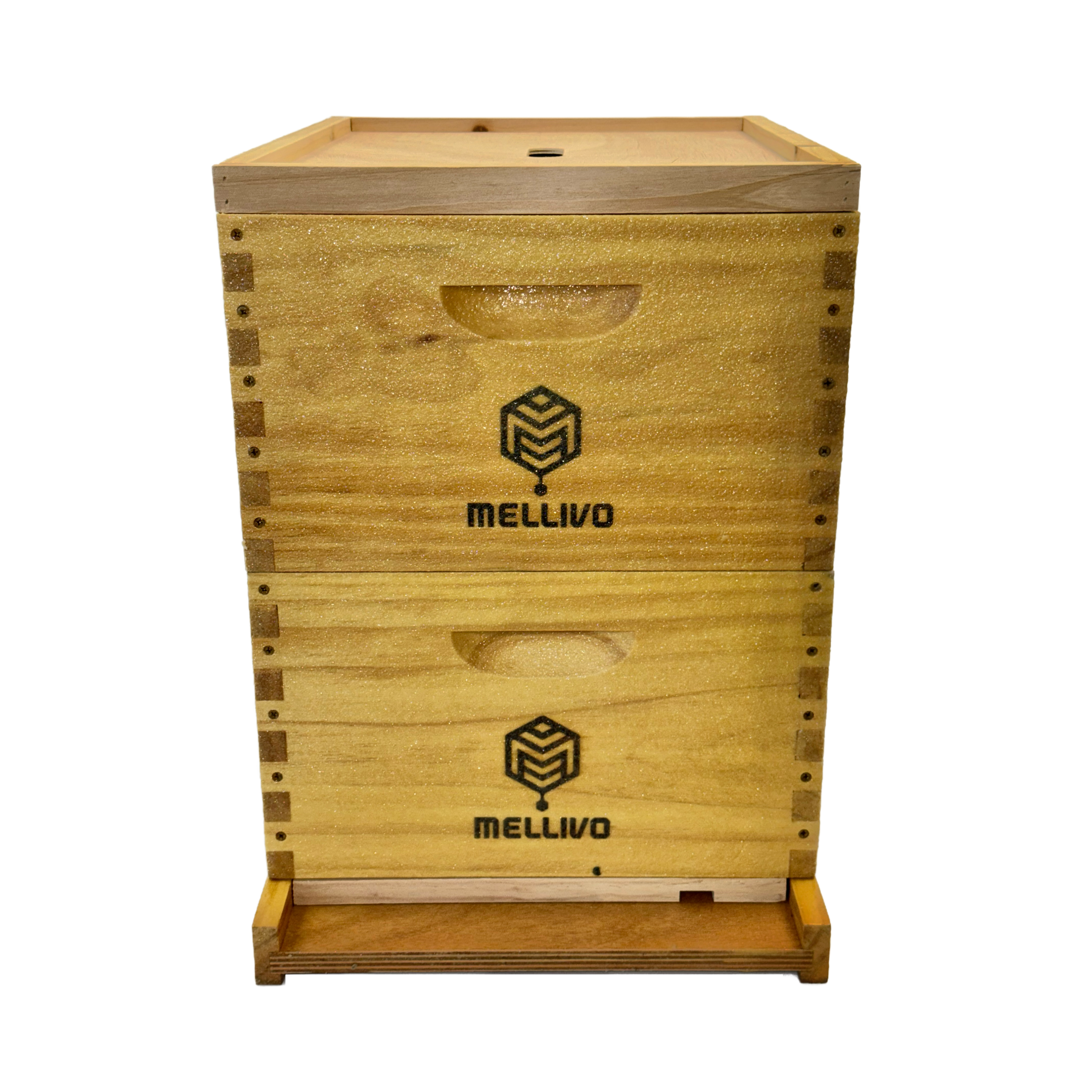 Mellivo Two Deep Beehive Kit - 10-Frame Langstroth Hive Starter Kit