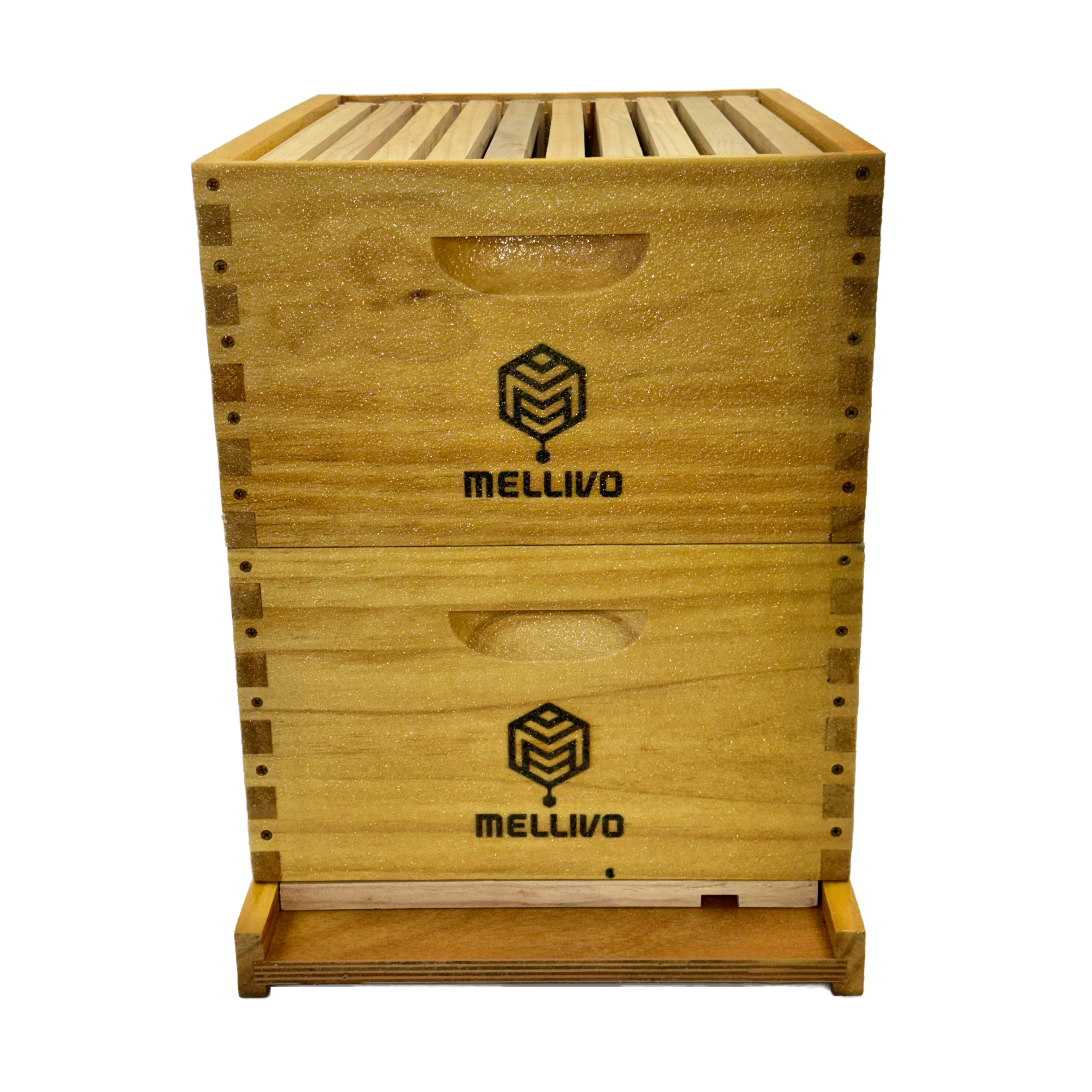 Mellivo Two Deep Beehive Kit - 10-Frame Langstroth Hive Starter Kit