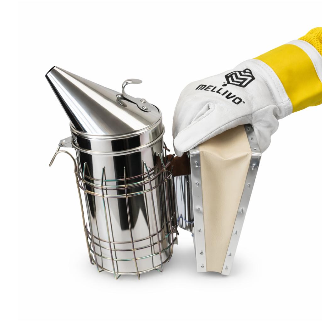 Mellivo Stainless Steel Smoker with Wrap Around Heat Shield