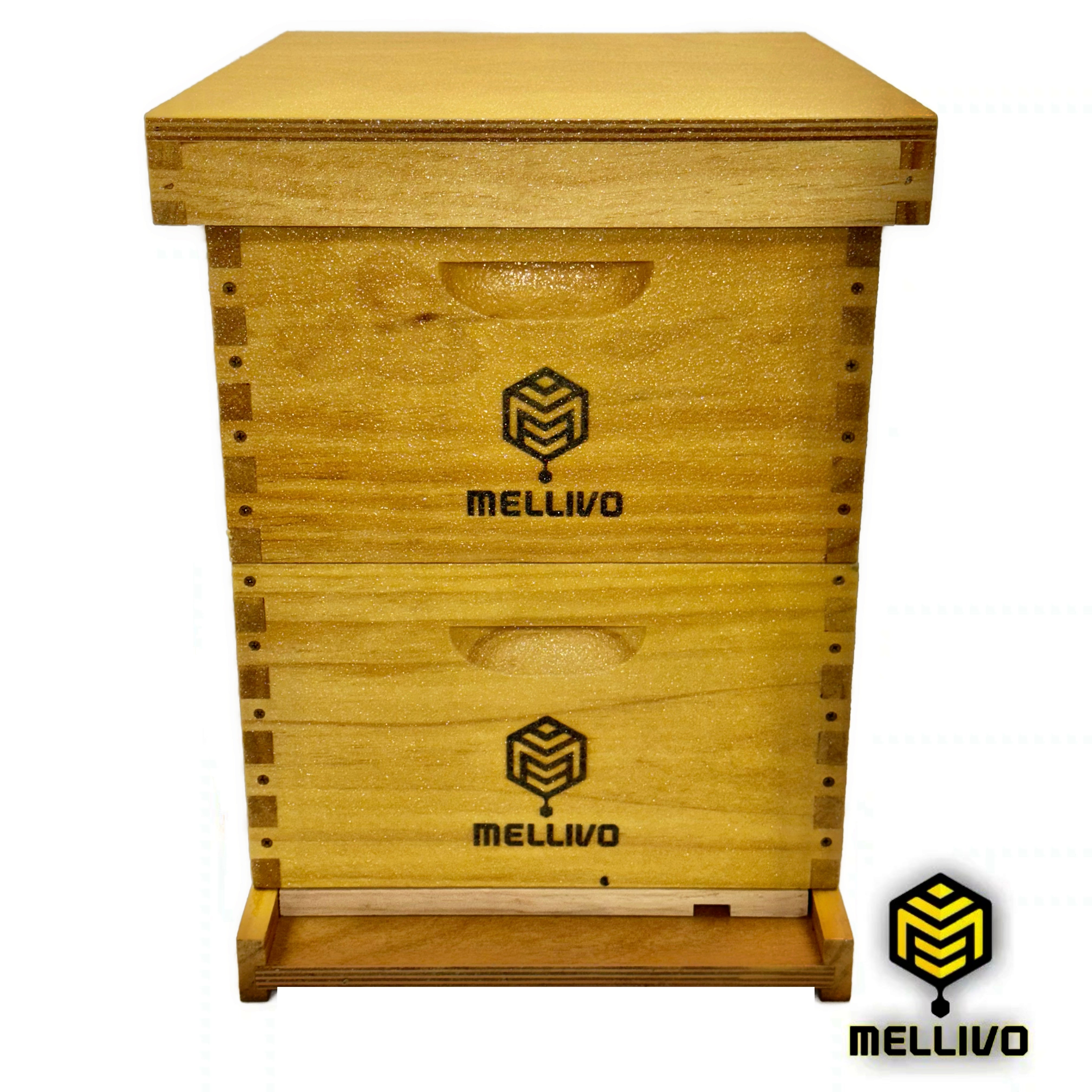 Mellivo Two Deep Beehive Kit - 10-Frame Langstroth Hive