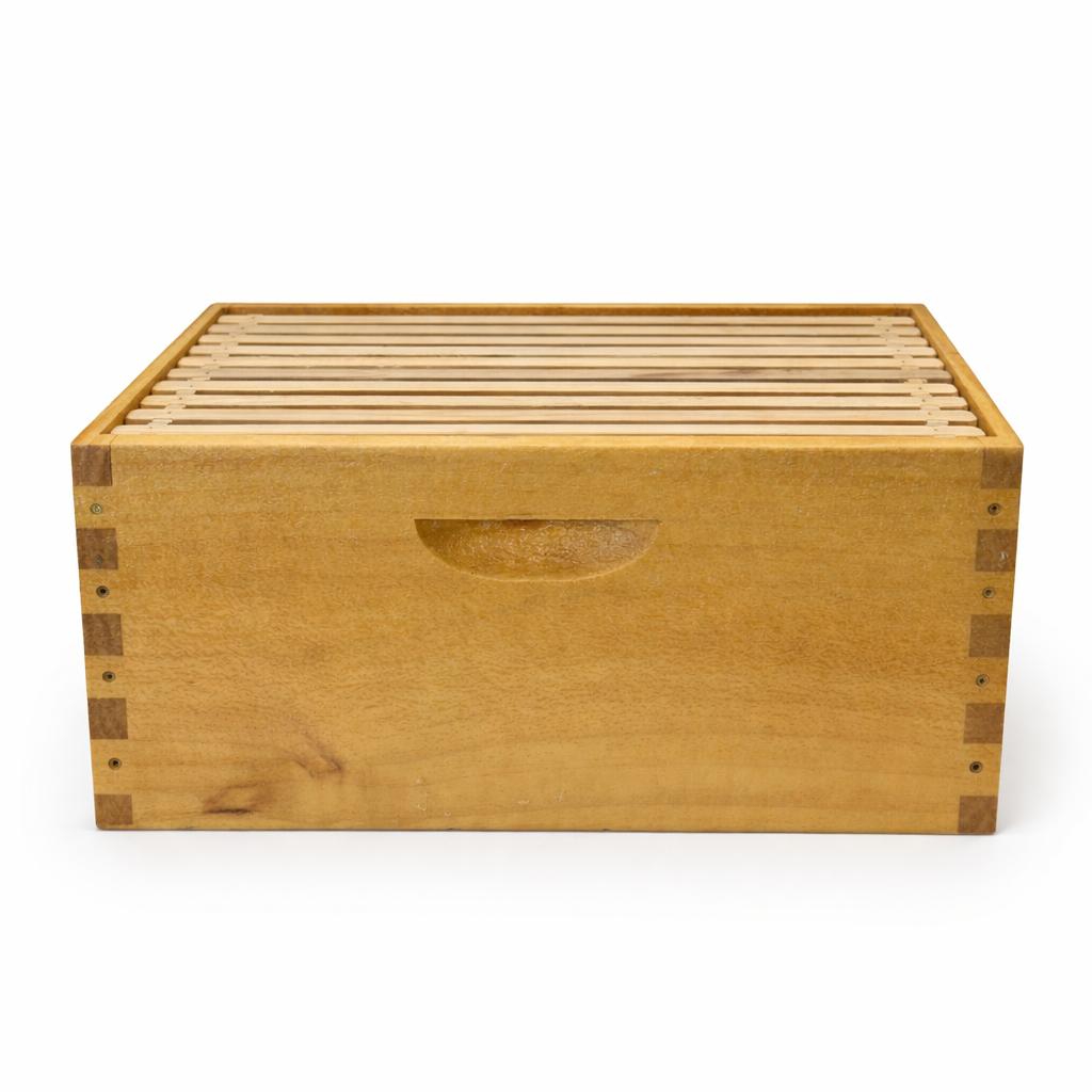 Mellivo Deep Brood Box Hive Body with Frames - 10-Frame Langstroth Box